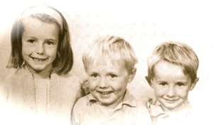 Julie with her brothers