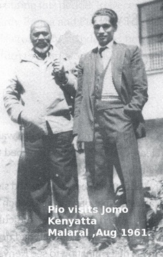 Pio with Jomo Kenyatta